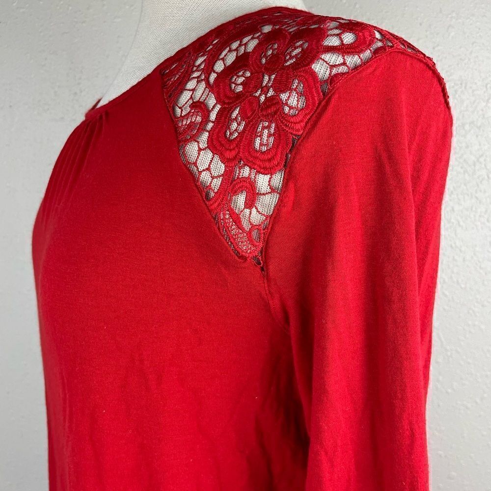 H&M Long Sleeve Red Top Size L - Picture 3 of 6
